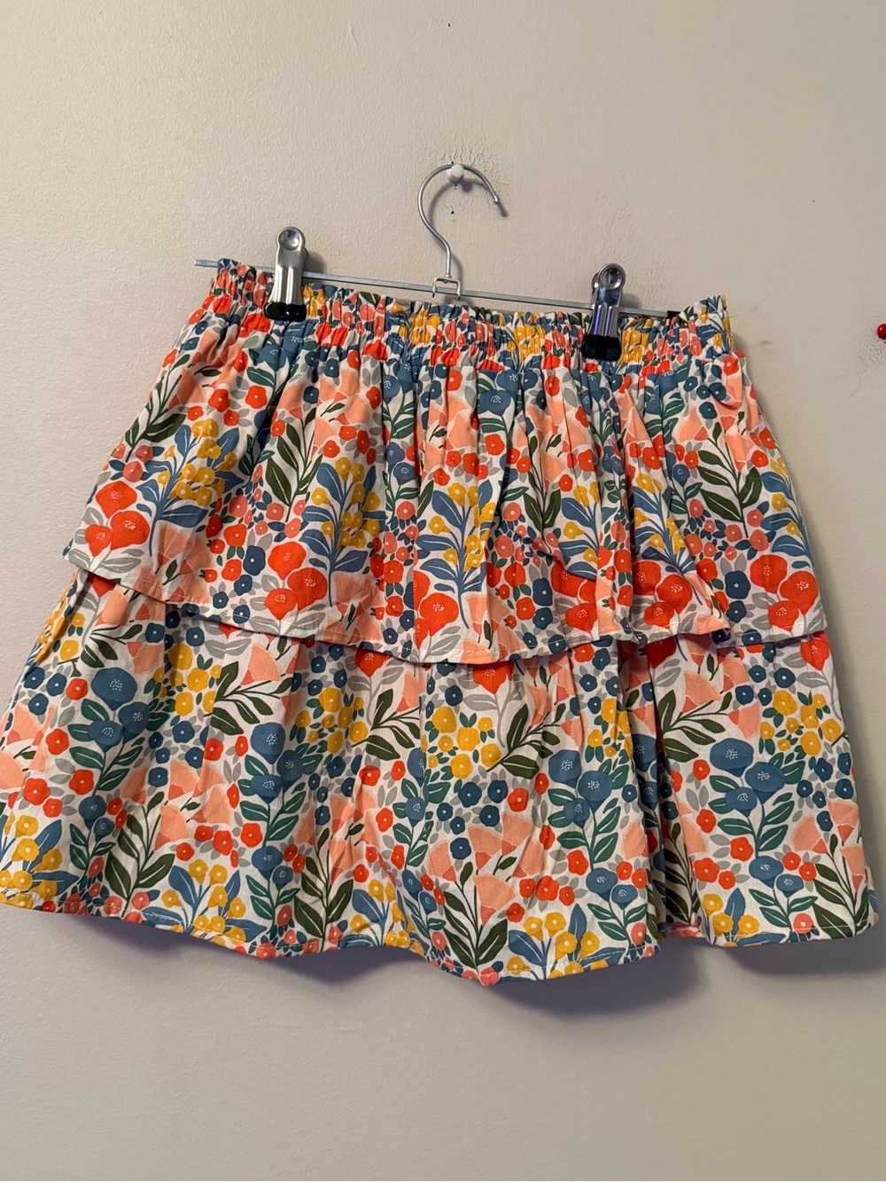 Shop the Mint Floral Tiered Skort